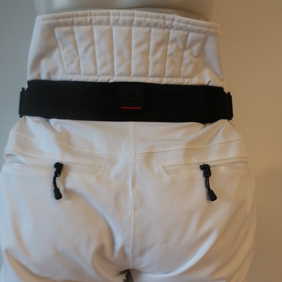 Womens Bogner Fire + Ice White Black Ankle Zip Borja Ski Pants 10 - Picture 9 of 15